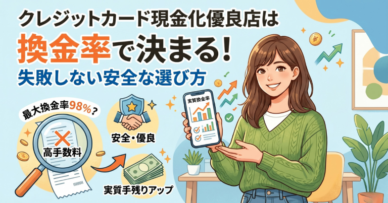 クレジットカード現金化優良店は換金率で決まる！